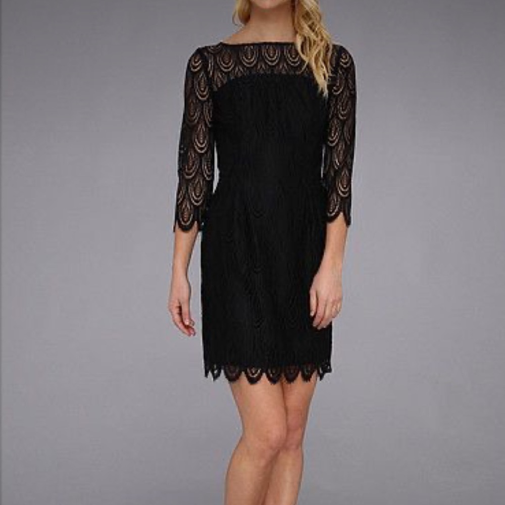 LILLY PULITZER black lace Hera dress